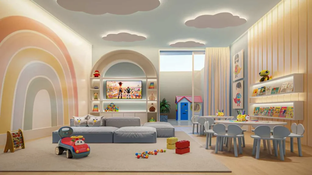 Brinquedoteca do Infinity Home Club em Umuarama - espaço infantil em condomínio de alto padrão