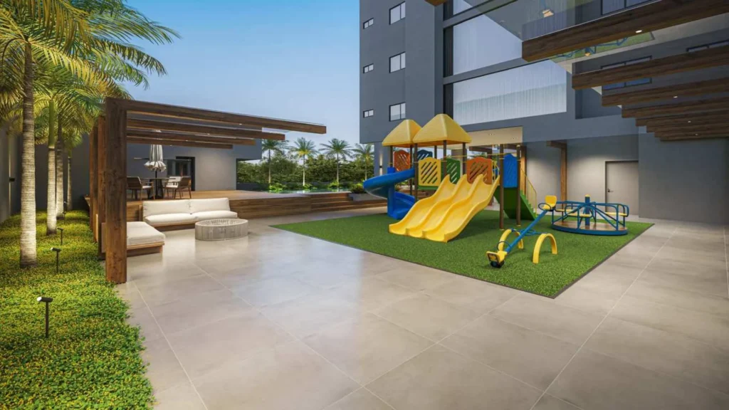 Playground externo do Infinity Home Club em Umuarama - área de lazer completa para crianças